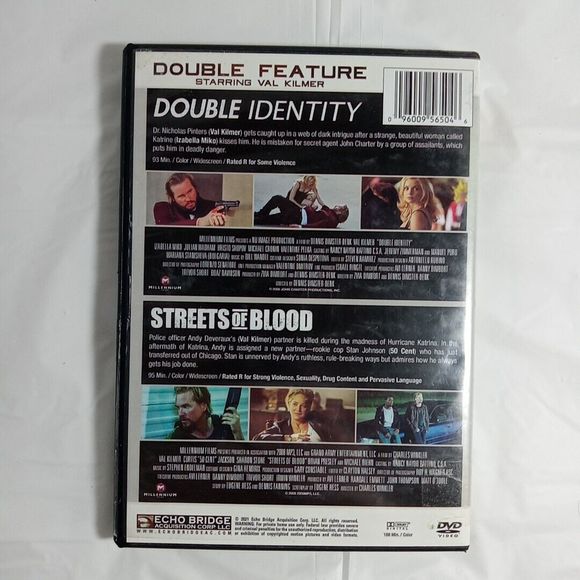 Double Feature Dvd Double Identity & Streets Of Blood - Picture 3 of 4